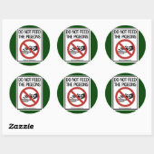 Tauben/Preacher-Sticker Runder Aufkleber (Blatt)
