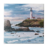 Tauben-Punkt-Leuchtturm-Fliese Fliese (Vorderseite)