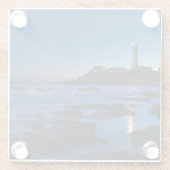 Tauben-Punkt-Leuchtturm | Half Moon Bay, Ca Glasuntersetzer (Rückseite)