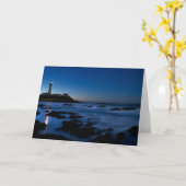 Tauben-Punkt-Leuchtturm | Half Moon Bay, Ca Karte (Gelbe Blume)