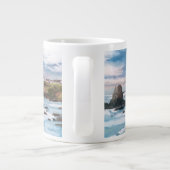 Tauben-Punkt-Leuchtturm Jumbo-Tasse (Rückseite)