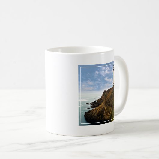 Tauben-Punkt-Leuchtturm | Kalifornien Kaffeetasse (VorderseiteRechts)