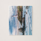 Tauben-Punkt-Leuchtturm-Puzzlespiel Puzzle (Vertikal)