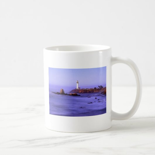 Tauben-Punkt-Leuchtturm, Tauben-Punkt-Licht Sta… Kaffeetasse (Rechts)