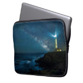 Tauben-Punkt-Licht-Station, Ca Laptopschutzhülle (Vorderseite Links)