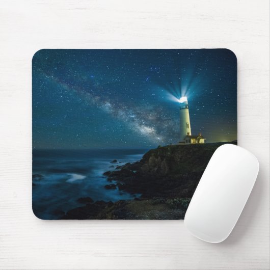 Tauben-Punkt-Licht-Station, Ca Mousepad (Mit Mouse)
