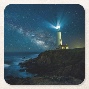 Tauben-Punkt-Licht-Station Kalifornien Rechteckiger Pappuntersetzer