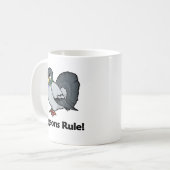 Tauben-Regel! Kaffeetasse (Vorderseite Links)