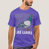 Tauben sind Lars Arent Real Spies Birds Puff T-Shirt (Vorderseite)