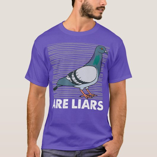 Tauben sind Lars Arent Real Spies Birds Puff T-Shirt (Vorderseite)