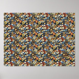 TAUBEN-STEREOGRAMM 40,6 cm x 30,5 cm, ohne Rahmen Poster