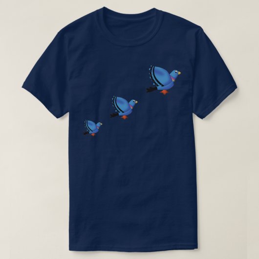 Tauben T-Shirt (Design vorne)