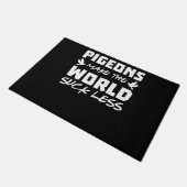 Tauben Tauben Tauben Vogelvögel Zuchttauben Fußmatte (Schrägansicht)