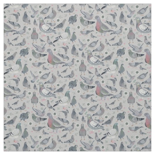 Tauben Tier Birds Novelty | Stoffvorhang Stoff (Muster)
