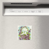 Tauben und Blume Magnet (In Situ (Geschirrspüler))