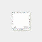 Tauben und Blume Post-it Klebezettel (Vorderseite)