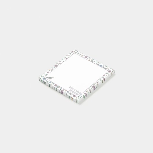 Tauben und Blume Post-it Klebezettel (angewinkelt)