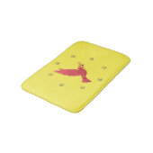 Tauben und Friedenszeichen Badematte (Schrägansicht)