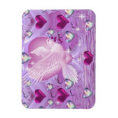 Tauben und Herz Magnet (Vertikal)