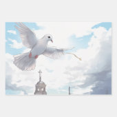 Tauben und Kreuzharmonie Geschenkpapier Set (Vorderseite 2)