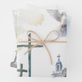 Tauben und Kreuzharmonie Geschenkpapier Set (Beispiel)