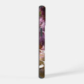 Tauben und Pfauen im Garten iPhone 15 Hülle (Rechte Seite)