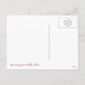 Tauben und Rose Feiertagspostkarte (Rückseite)