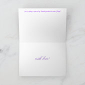 Tauben und Rose Karte (Innenseite)