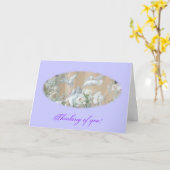 Tauben und Rose Karte (Gelbe Blume)