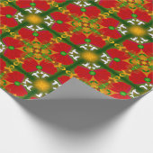 Tauben und Weihnachtsmänner Geschenkpapier (Ecke)