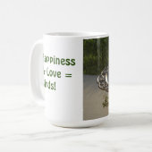 Tauben Vögel Glück Liebe Kaffee Tasse (Vorderseite Links)