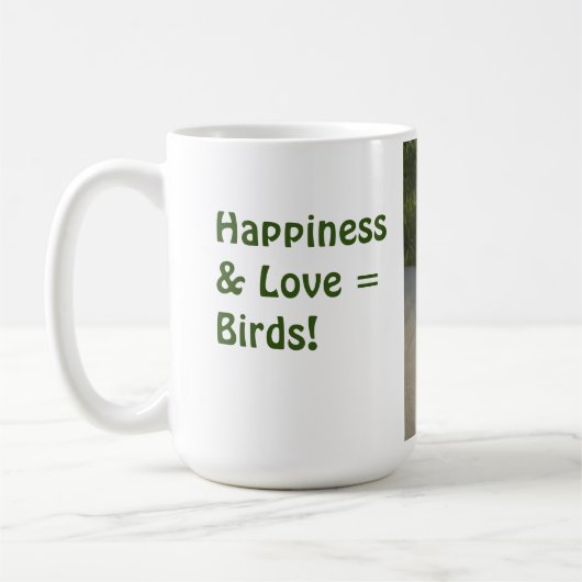 Tauben Vögel Glück Liebe Kaffee Tasse (Links)