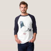 "Tauben-" Vogel-Kunst-Shirt T-Shirt (Vorne ganz)