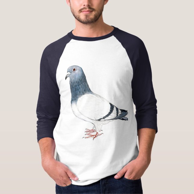 "Tauben-" Vogel-Kunst-Shirt T-Shirt (Vorderseite)