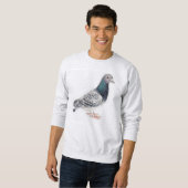 Tauben-Vogel-Kunst-Sweatshirt Sweatshirt (Vorne ganz)