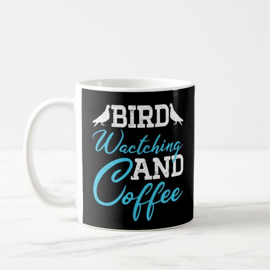 Tauben, Vogelbeobachtung und Kaffee Kaffeetasse (Links)