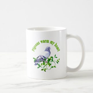 Tauben wärmen mein Herz Kaffeetasse