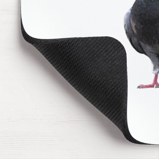 Tauben-Weihnachtsmannmütze Mousepad (Ecke)