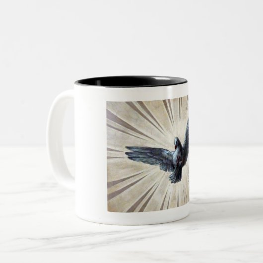 tauben zweifarbige tasse (Vorderseite Links)