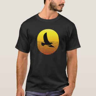 Taubenbird-Silhouette bei Sunset Wildlife Nat T-Shirt
