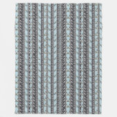 Taubenblaue Mohnblumen-multi Fleecedecke (Vorderseite)