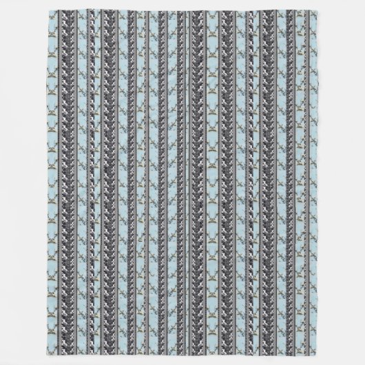 Taubenblaue Mohnblumen-multi Fleecedecke (Vorderseite)