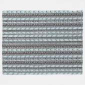 Taubenblaue Mohnblumen-multi Fleecedecke (Vorderseite (Horizontal))