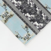 Taubenblaue Mohnblumen-multi Fleecedecke (Ecke)