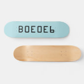 Taubenblauer Normallack mit Hexe-Zahl B0E0E6 Skateboard (Horizontal)
