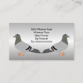 Taubendesign Personalisiert Visitenkarte (Rückseite)