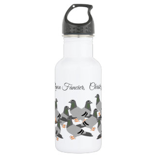 Taubendesign Wasserflasche aus Edelstahl