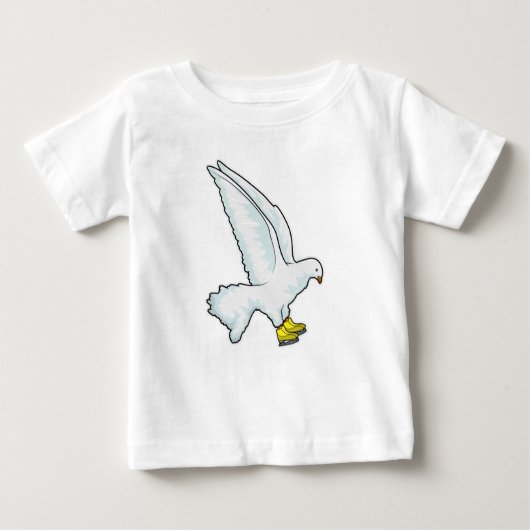 Taubeneis Skaten Ice Skate Baby T-shirt (Vorderseite)