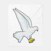 Taubeneis Skaten Ice Skate Fleecedecke (Vorderseite)