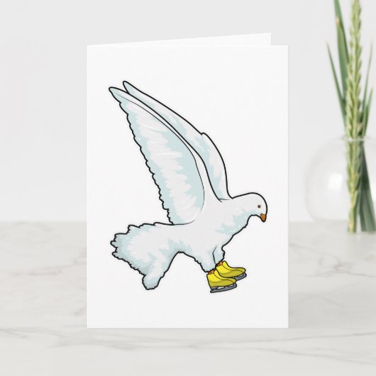 Taubeneis Skaten Ice Skate Karte (Vorderseite)